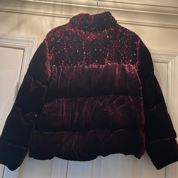 Vera Sequined Velvet Puffer Jacket - Picture 7 of 8
